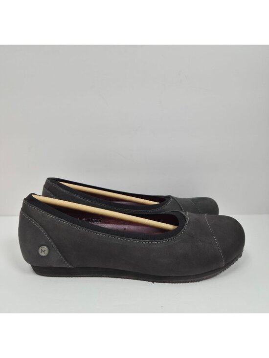 Mozo Shoes - Mozo Aliso Women's Black Leather Ballet Flats US Size 7 NEW SAMPLE
